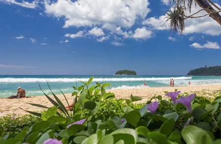 Kata Beach and the island offshore